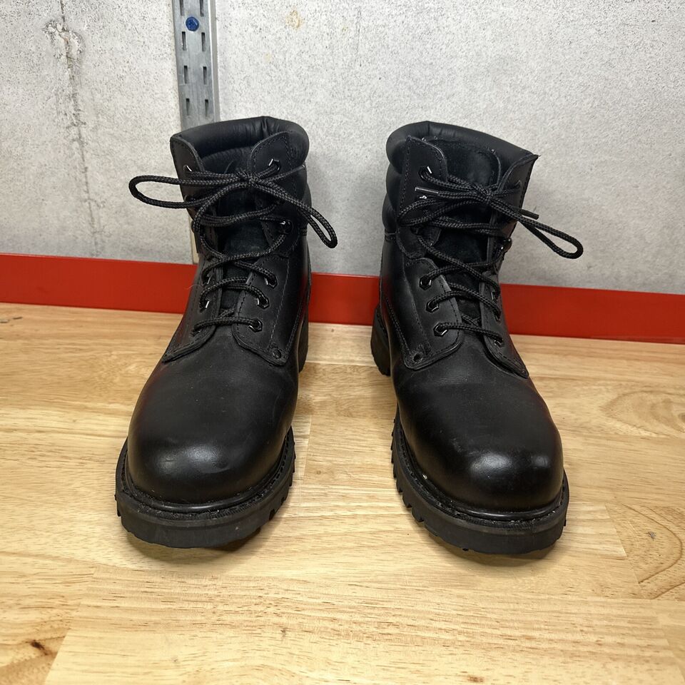 Sears Black Steel Toe Men's Boots 6
