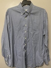 Peter Millar Mens XL Summer Comfort Shirt Long Sleeve Button Down Gingham Check