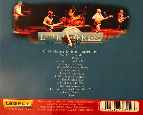 洋楽 One Night in Mississippi Live Little River Band - One Night In Mississippi Live - (CD