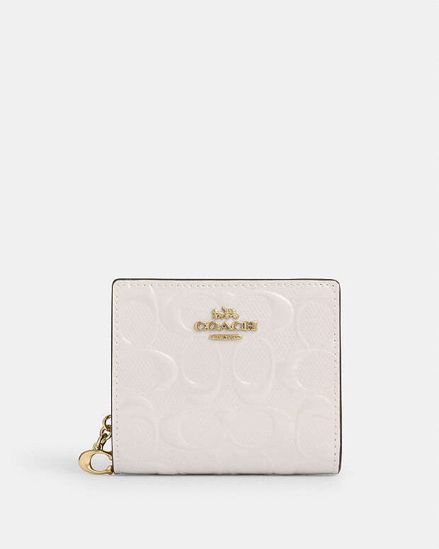 NWT Coach Snap Wallet In Signature Leather CT982 | eBay