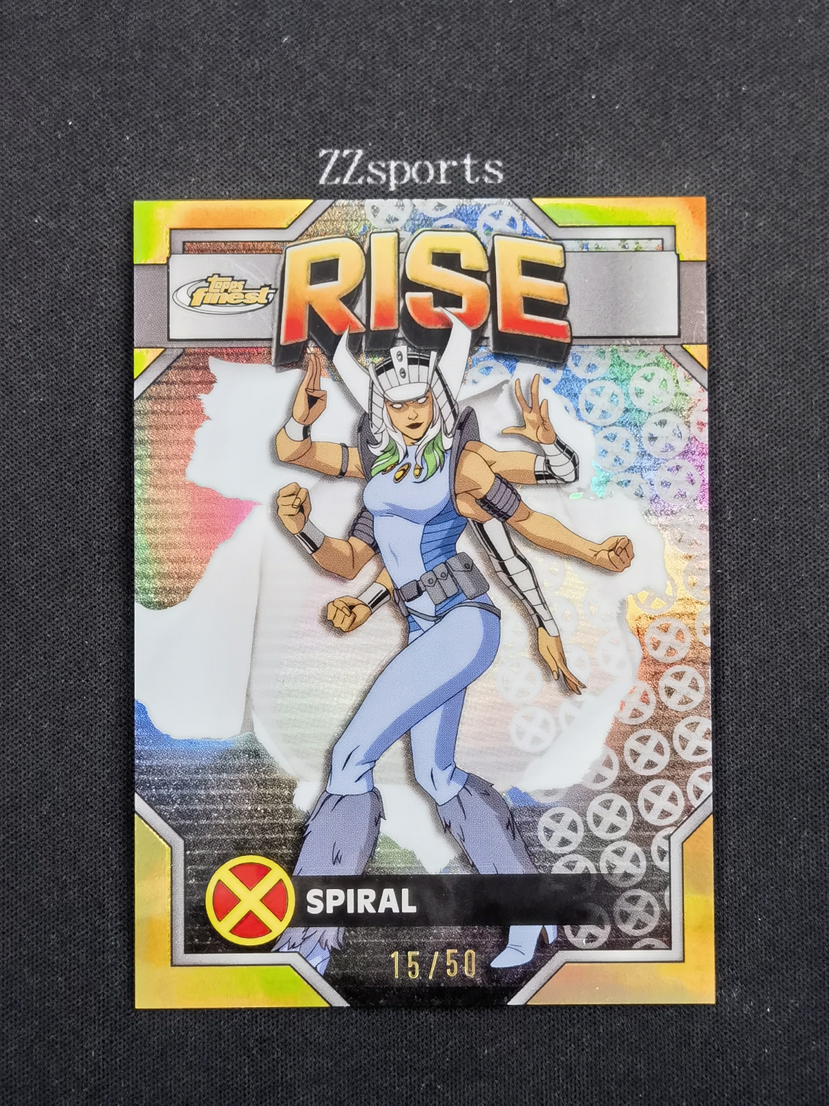 2025 Topps Finest Marvel X-Men ‘97 RISE GOLD /50 SPIRAL #62