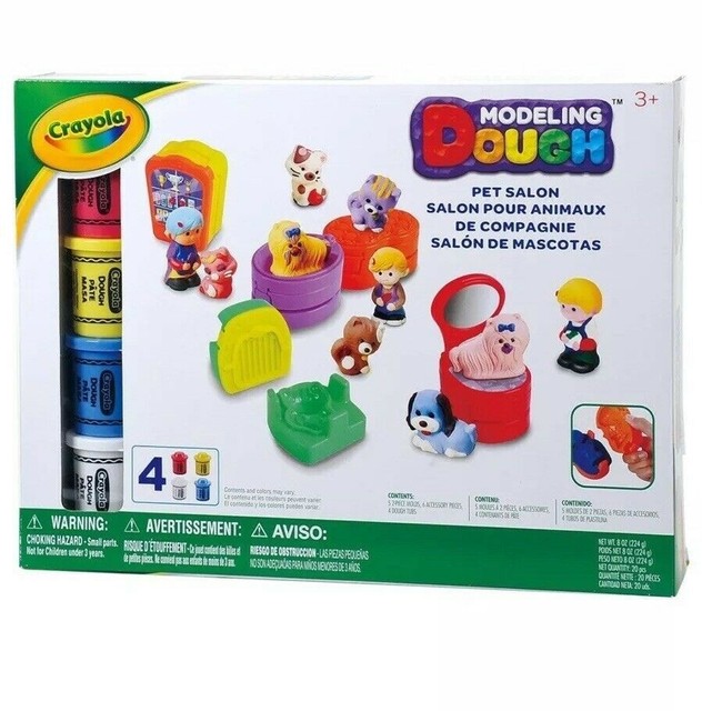 Crayola Modeling Dough Pet Salon 20 Piece PlayDoh eBay