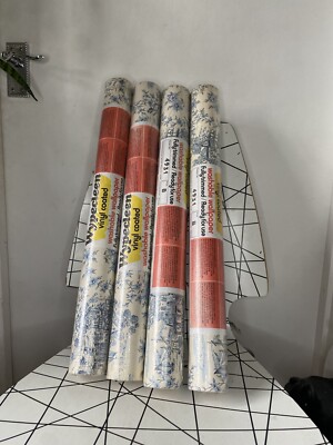 Rouleau De Papier Peint Vintage Fablon 5m - Bordure Imprimée Crème - Déco Rétro Et Patinée