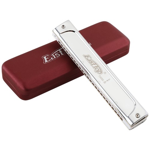 EASTTOP Tremolo Harmonica 24Hole Professional Harmonica Key of C/A/B/D Gift New - Photo 10/23