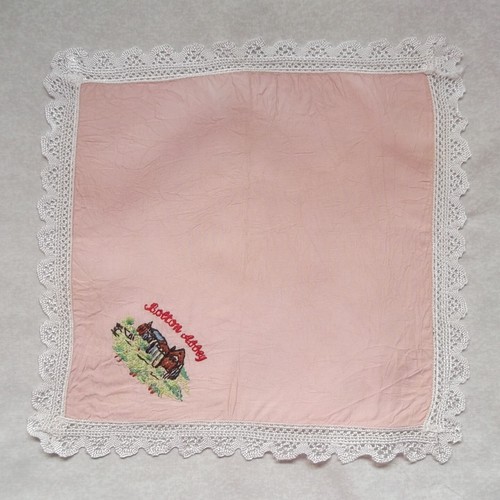Handkerchief Vintage Top Pocket Square Hanky 1930s 1940s Bolton Abbey - Picture 2 of 12