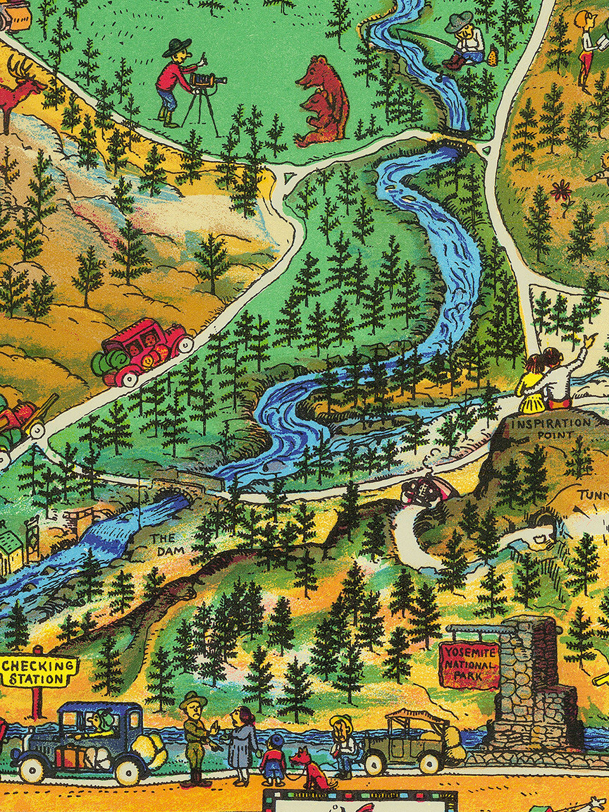 Carte de randonnée n° 309 - Parc National Yosemite (sud - est) | Natio