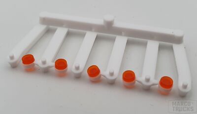 Herpa flache Rundumleuchten 5 Stück für LKW orangetransparent 1:87 /HN1579-1