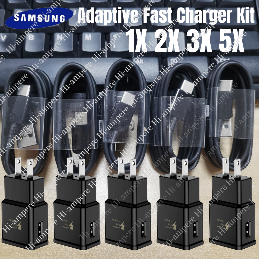 1/2/5Pack Lot Adaptive Fast Android Phone Charger Adapter USBC Cable For Samsung-image