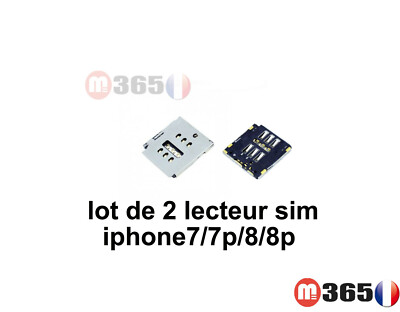Lot 2 Lecteurs SIM Pour IPhone 7 8 7 Plus 8 Plus Rechange Kit De 2 - Foto 11