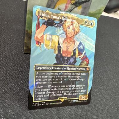 Tidus, Yuna's Guardian – Borderless Surge Foil – Final Fantasy MTG