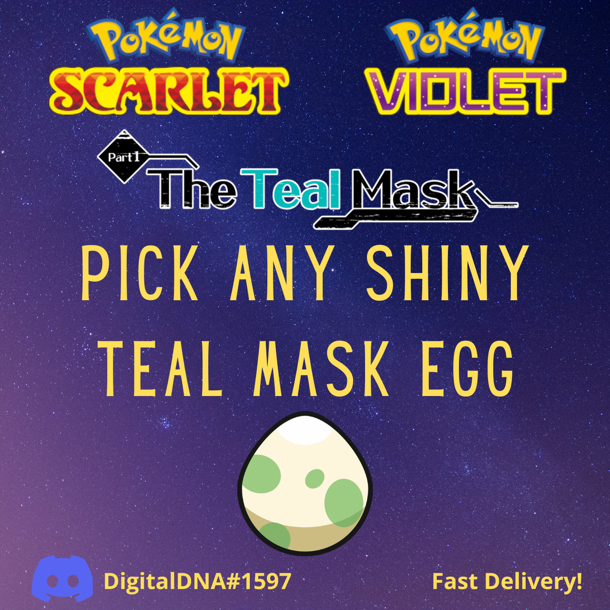 ALL 11 TEAL MASK 6IV PACK ⚡ Pokemon SCARLET & VIOLET ✨ SHINY