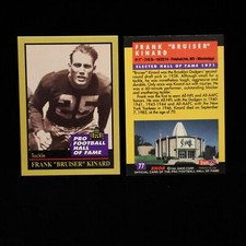 1991 Frank Kinard         New York Yankees Enor Pro Football Hall of Fame #77