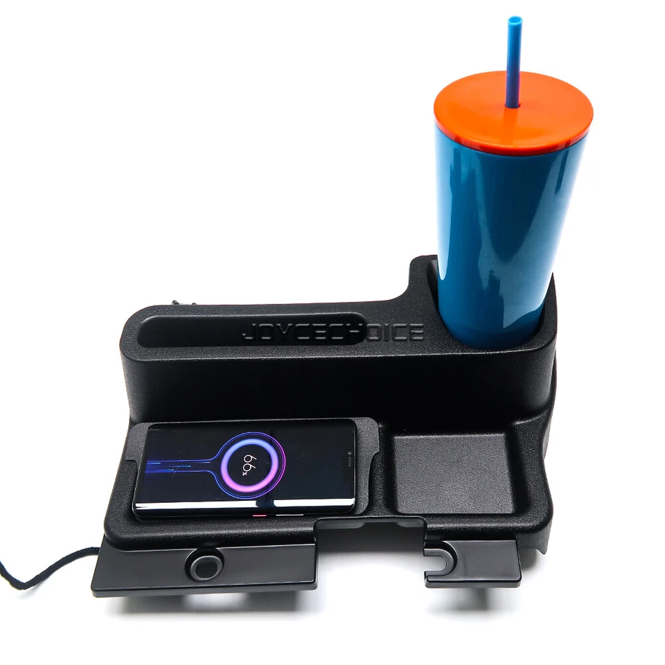 Caja de almacenamiento central de carga inalámbrica para Toyota Land Cruiser FJ76 FJ79 LC76 LC79 Foto 4 de 4