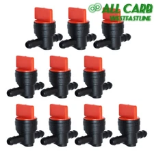 10Packs 1/4"Straight In-Line Gas Motorcycle Fuel Shut-off/Cut-off Valves Petcock