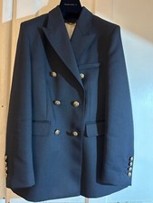 Golden Goose Double-breasted Blazer Dark Blue Size 42 Women