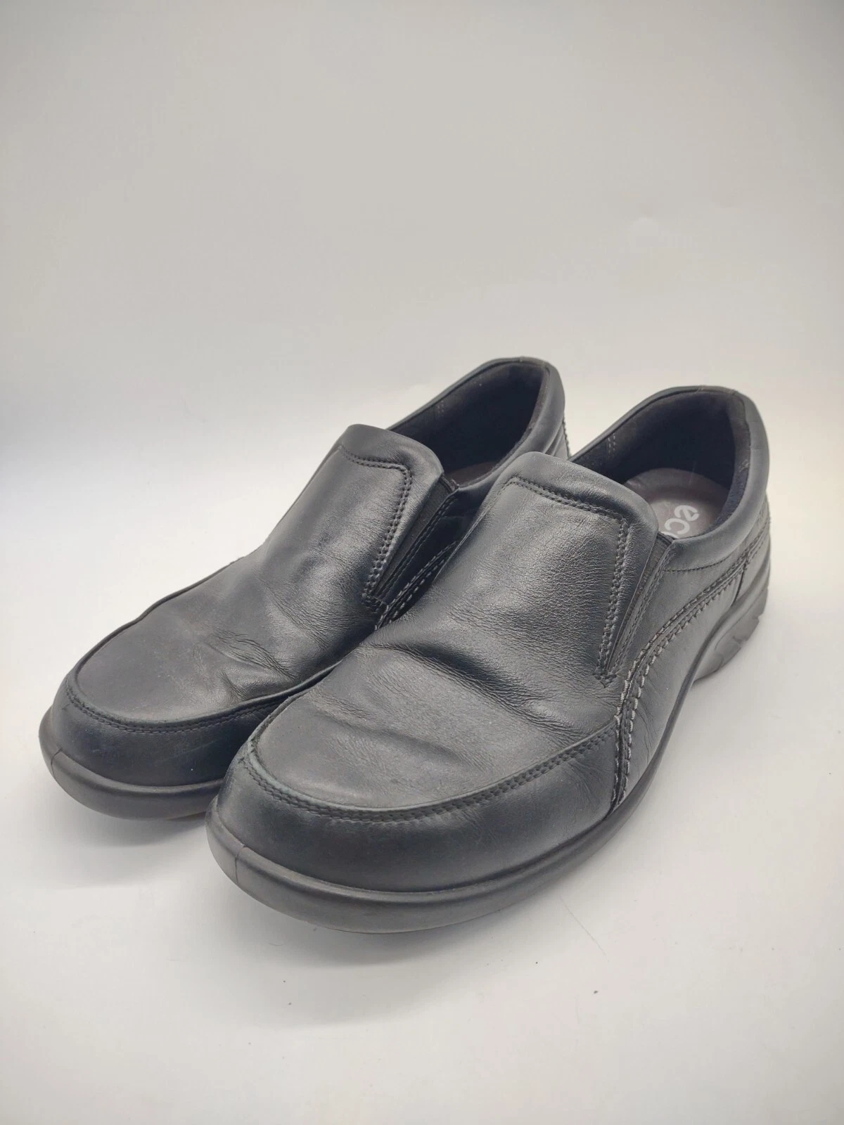 Scarpe mocassini slip on Ecco donna taglia 39 in pelle nera taglia US 8 8 5