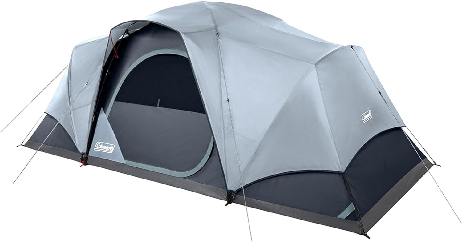 Coleman Skydome XL 4/8-Person Tent with LED Lighting Waterproof Ventilation