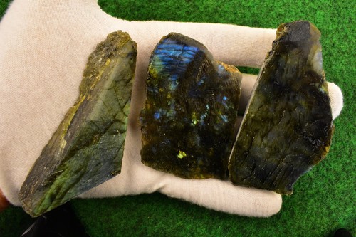 1 Labradorite Crystal Mineral 100-150g Cut Base Standing Décor Feldspar✔ BUYUK✔ - Picture 20 of 21