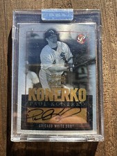 2003 Topps Pristine GOLD Auto #TPA-PK PAUL KONERKO # 06/25 Encased
