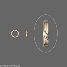Lot of 400 Key Rings  15mm  Approx 5/8" Split Ring  Gold Tone Steel Findings