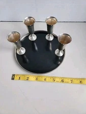 GORHAM #1315 STERLING SILVER TRIVITRAY with 4 Sterling Silver Cordials #951