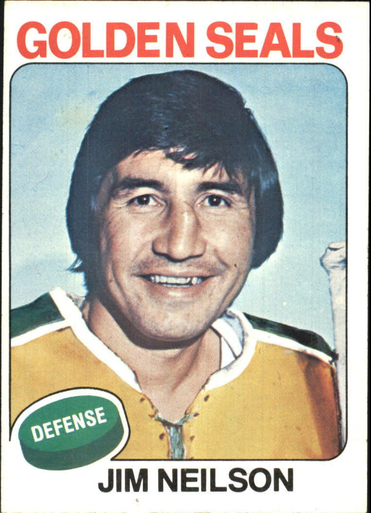 1975-76 Topps Atlanta Flames Hockey Card #270 Jim Neilson - EX-MT