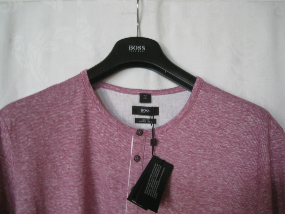 HUGO BOSS Henley Shirt- SLIM FIT-XXXLARGE-NWT-AUTHENTIC - Image 2 of 4