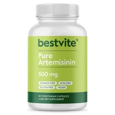 Artemisinin 500mg (60 Vegetarian Capsules) - No Fillers - Gluten Free - Non GMO