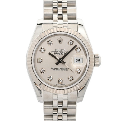 ROLEX Rolex 179174G Silver Case Size 26mm Ladies Used Watch #5...