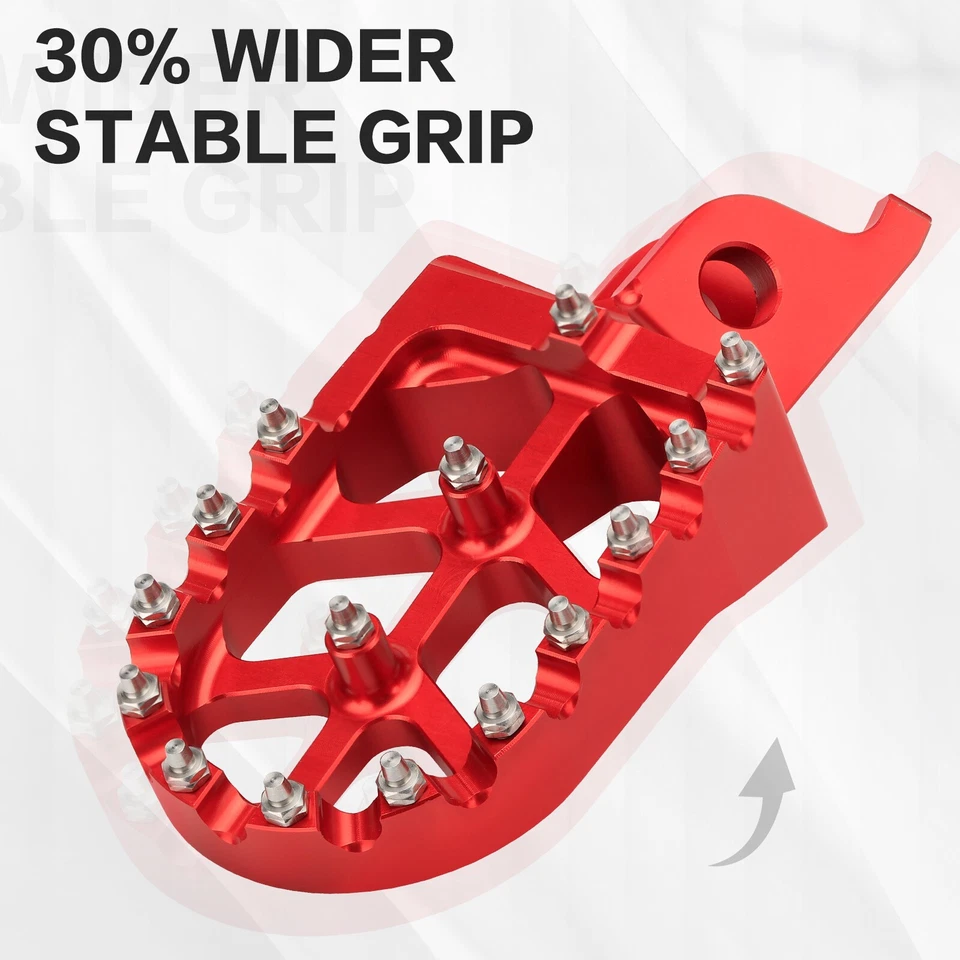 For Honda CR125 CRF150R CRF250R CRF450R CRF300L Dirt Bike Rest Pedal Foot Pegs - Image 3 of 4