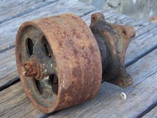 Ford 8n 9n 2n Tractor Pto Power Take Off Extension Adapter W/ Flat Belt Pulley 1