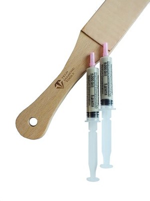TechDiamondTools Kit of 11  Long Leather Paddle Strop for Knife Sharpening an...
