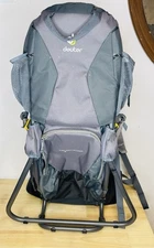 Deuter Kid Comfort 1 Baby Toddler Child Carrier Hiking Backpack Great Condition