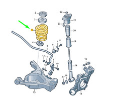 AUDI A6 C6 Rear Coil Spring 4F0511115BD NEW
