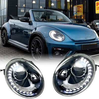 Für Volkswagen Beetle 2013-2019 LED Ersatz Scheinwerfer Montage High Low Beam