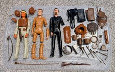 Vintage Marx Johnny West Geronimo Sam Cobra Cowboy Lot 25 Accessories Parts