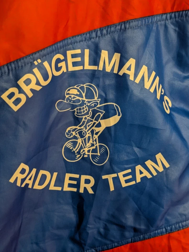 Vintage Cycling Wool Jacket L Zip Retro Biking Jersey Brugelmanns Radler USA 70s - Image 4 of 4