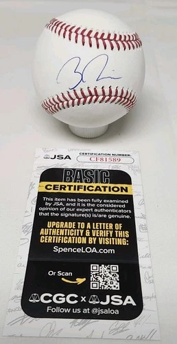 Bryce Rainer Signed Auto Rawlings Official Major League Baseball JSA COA DET A8