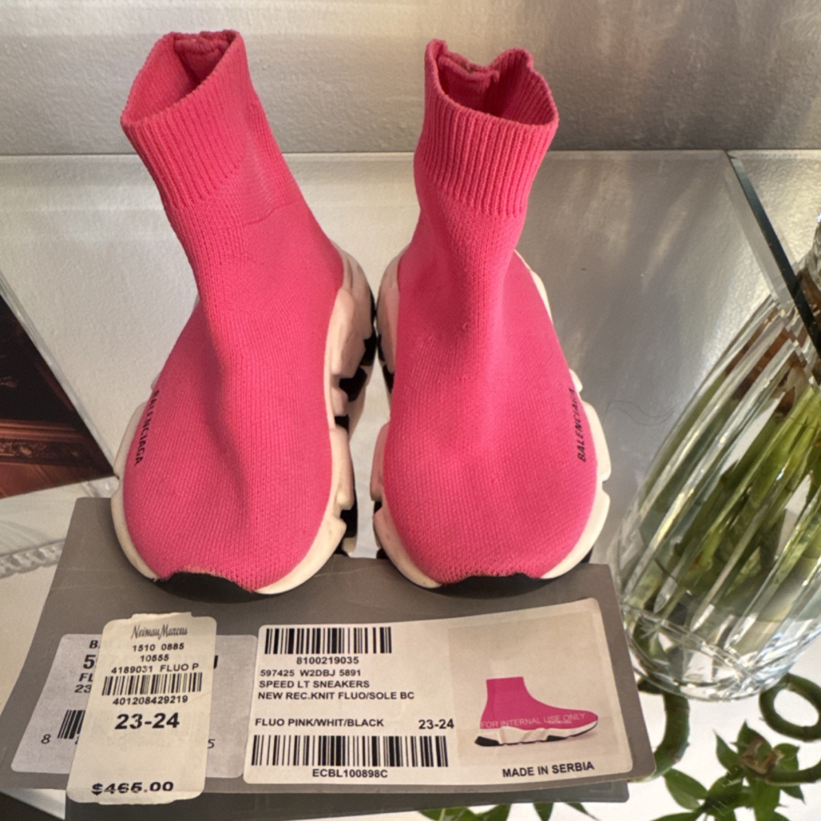 Pink/white/black Eu 23-24