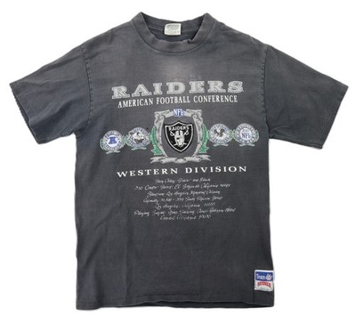 Vtg 90s NFL Nutmeg USA Men s L Gray Oakland LA Raiders Football T Shirt