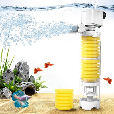 #ad Fish Tank 4in1 Aquarium Filter Adjustable Wavemaker 4070 Gallon 225 GPH $41.04