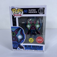 Funko Pop! Vinyl: DC Universe Blue Beetle GameStop (Exclusive) #410 Glow