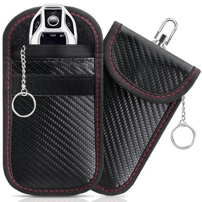 LivTee Faraday Key Fob Protector, RFID Small (3.15'' x 5.12''), Carbon Fiber 