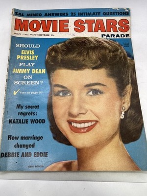 Movie Stars Parade Magazine Oct 1956 Debbie Reynolds Elvis Presley Ideal