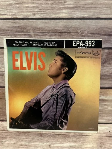 Elvis Presley - Elvis Vol II - EP Vinyl Record - 1956 First Pressing - EPA-993