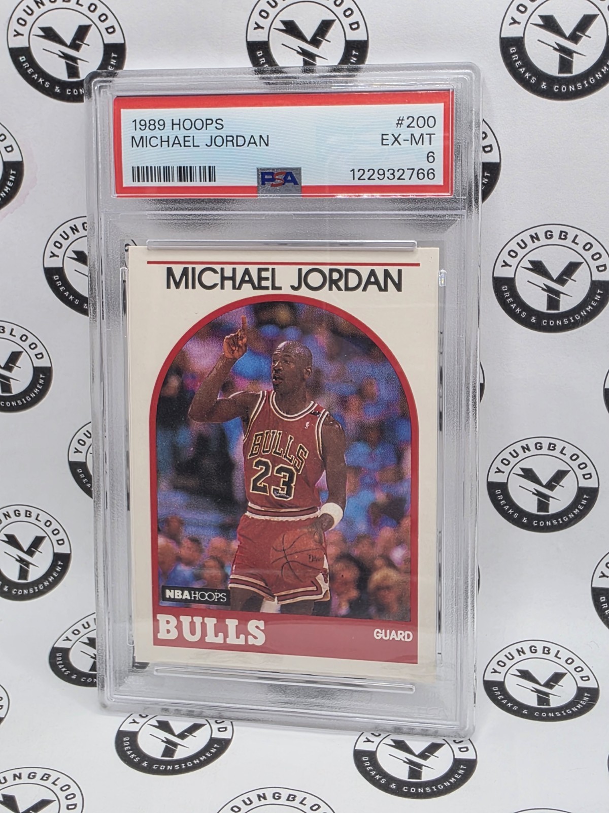 1989 HOOPS #200 MICHAEL JORDAN BULLS HOF PSA 6