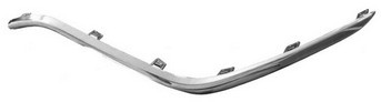 Baguette droite de grille pare-choc avant pour Fiat Linea 2013-2015 en ABS chrome