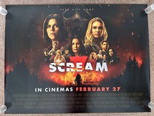 Scream 7 Original UK Double Sided Cinema Quad Poster 