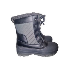 Skylar LaceUp Winter Boots Black All in Motion Kids SIZE 4