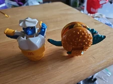 McDonalds Changeables Lot Hamburger Happy Meal Toy 1990 McDino Cone ~preowned 